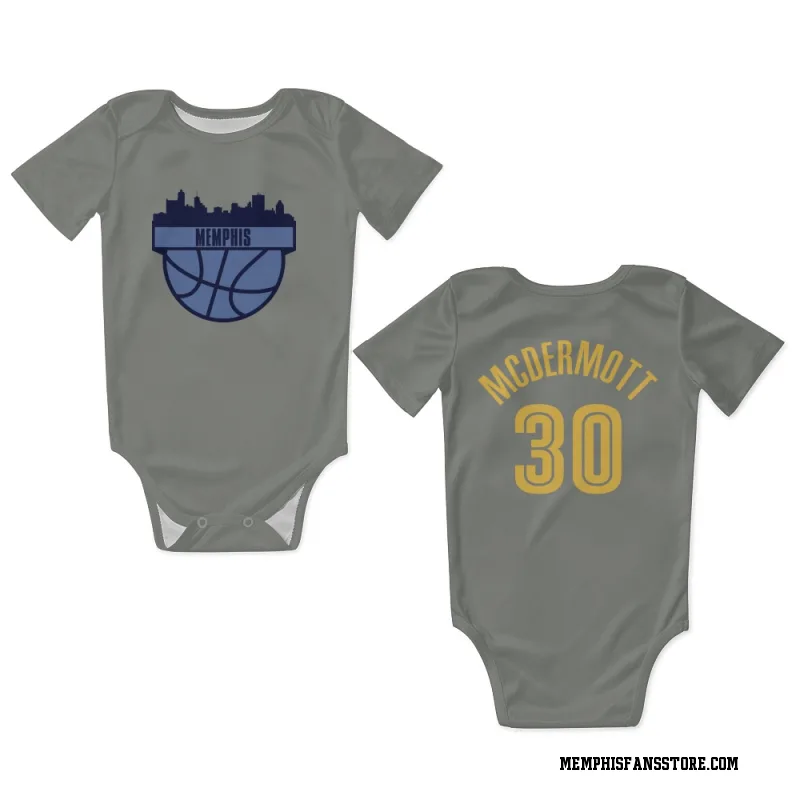 Gray Memphis Grizzlies Sean McDermott Newborn & Infant Bodysuit